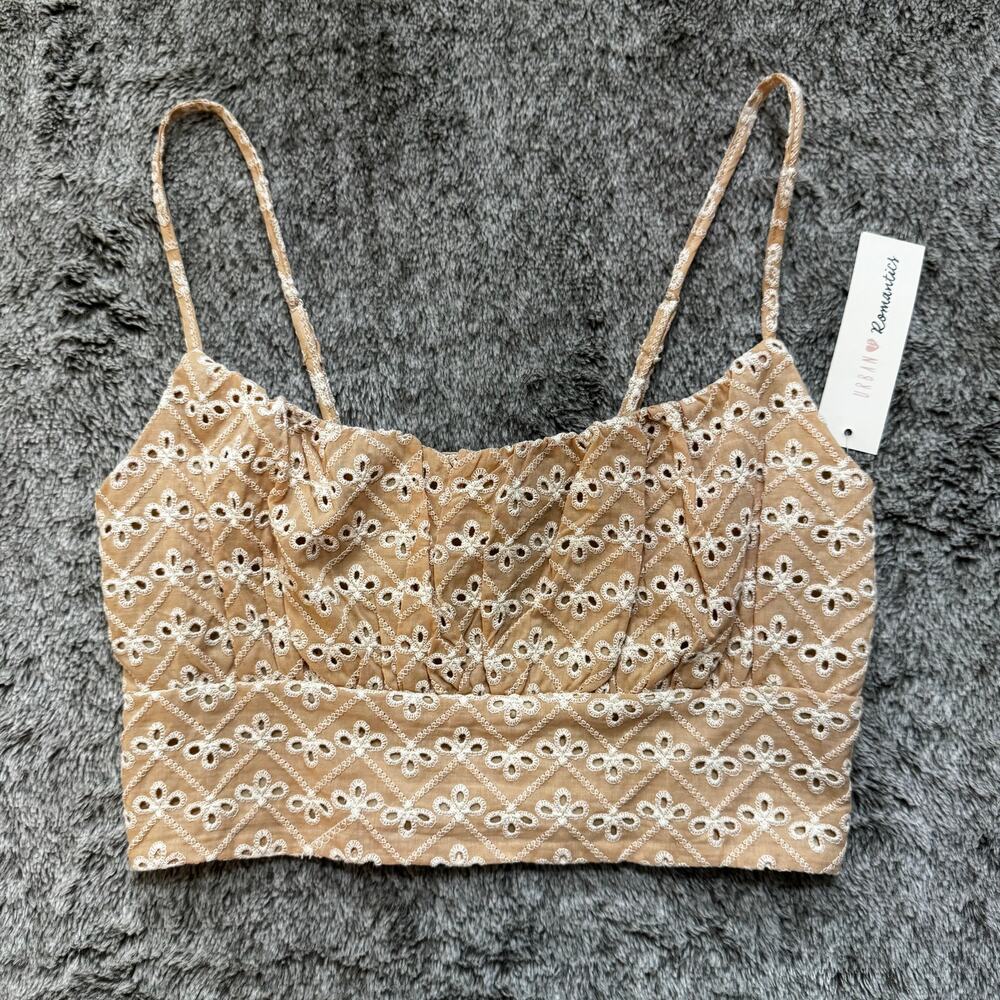 NWT Urban Outfitters Eyelet Crop Top Women's Small